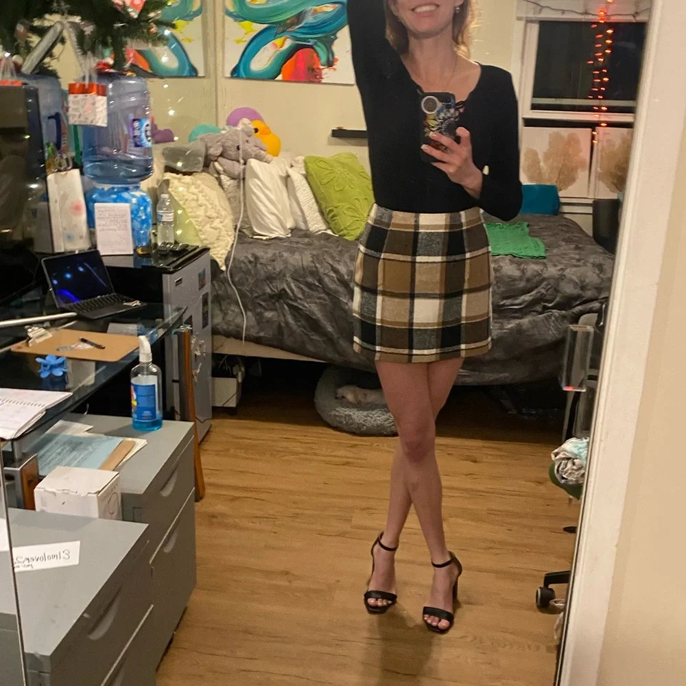 Plaid Mini Skirt